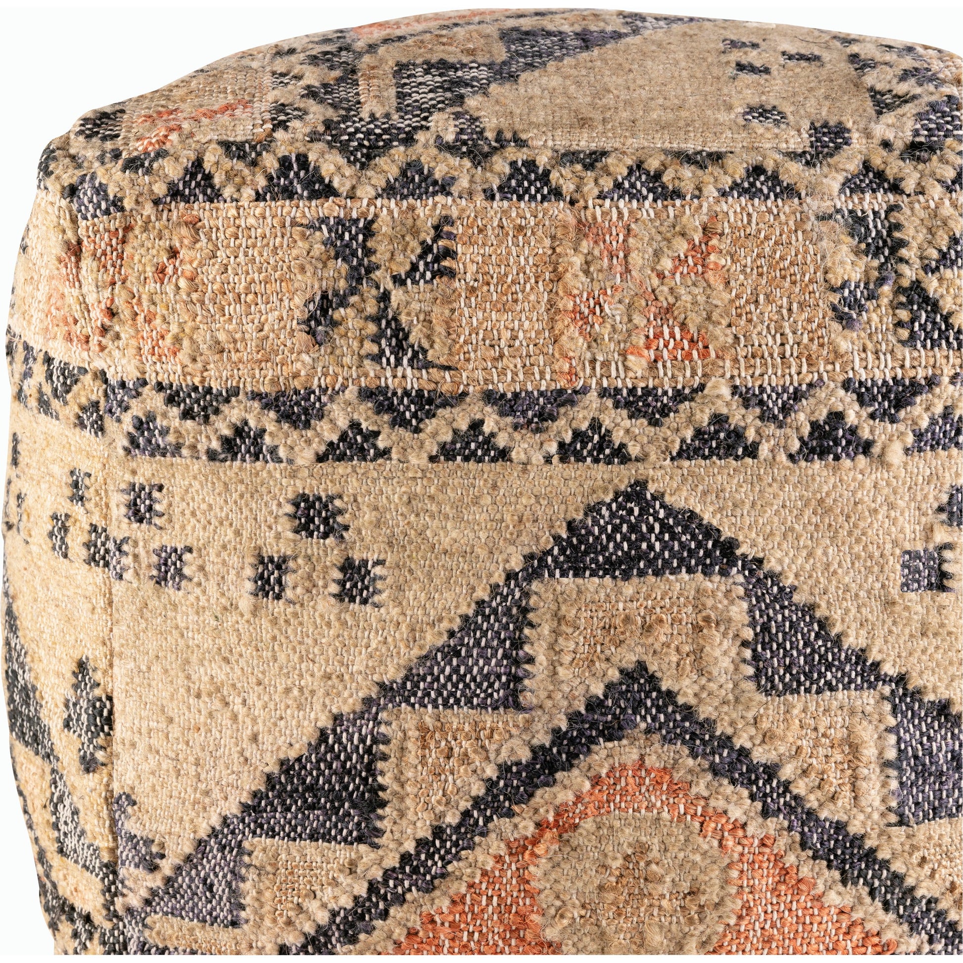 Luanda - 34224 by Surya in black, light beige. Made from 70% jute, 20% wool, 10% cotton, 100% polybeads, 100% cotton in a eclectic & global style.