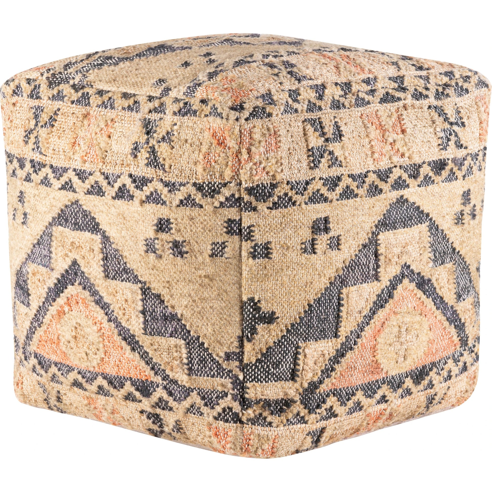 Luanda - 34224 by Surya in black, light beige. Made from 70% jute, 20% wool, 10% cotton, 100% polybeads, 100% cotton in a eclectic & global style.