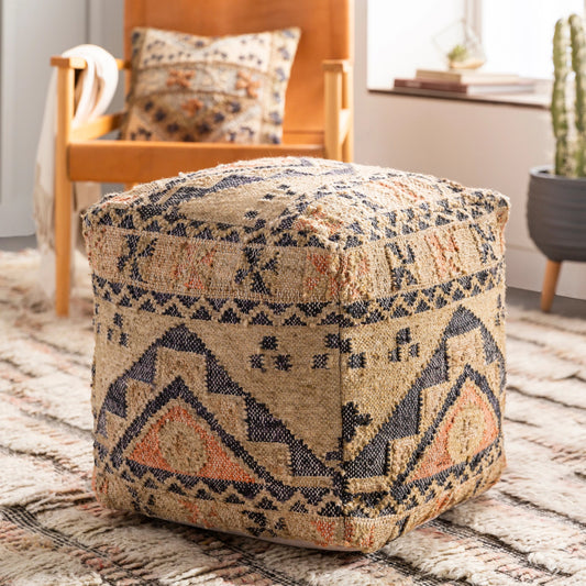 Luanda - 34224 by Surya in black, light beige. Made from 70% jute, 20% wool, 10% cotton, 100% polybeads, 100% cotton in a eclectic & global style.