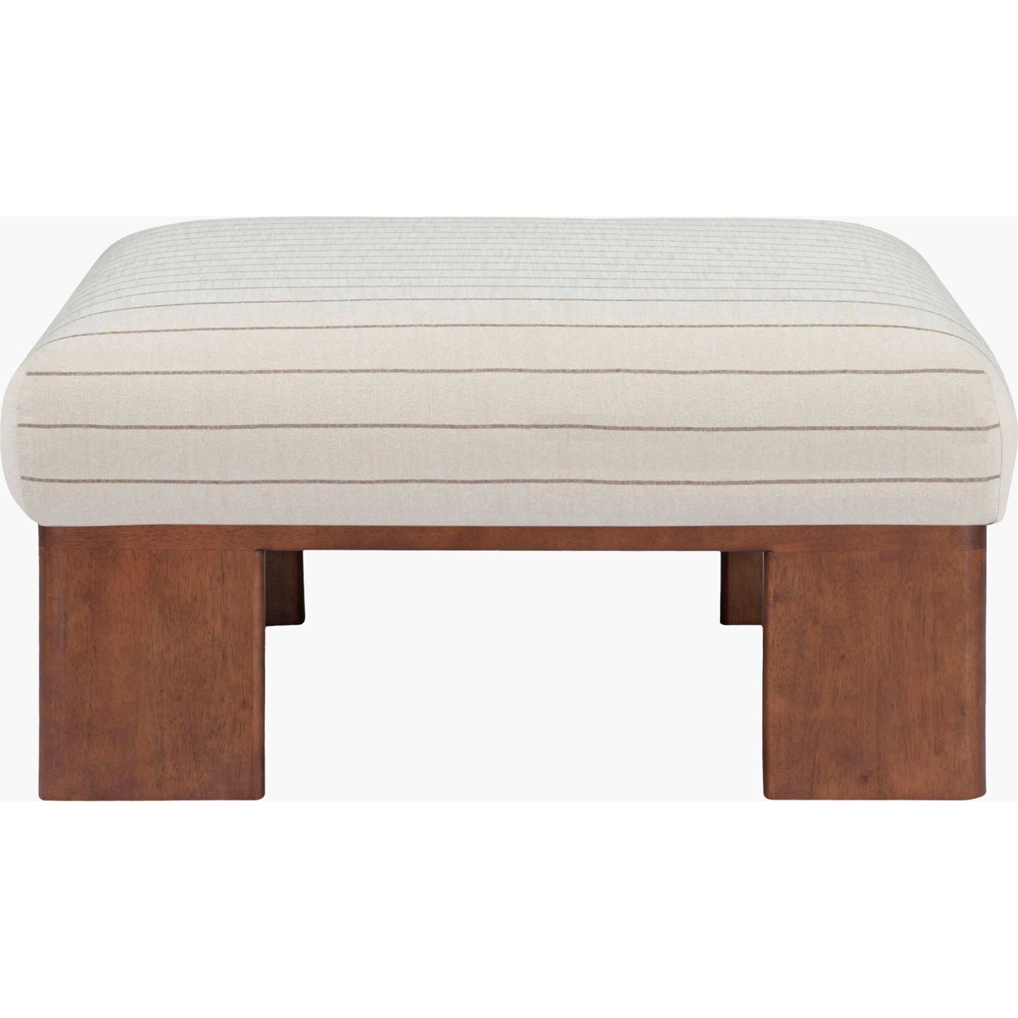 004 SI-2528263 | Additional Silo | Lunara Ottoman by Surya in stained. Made from polyester, rubber wood, polyurethane foam in a unique style.