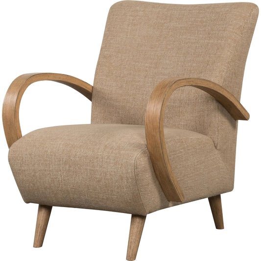 Louis Club Chair by LH Imports. Made from polyester, hr foam, dacron, pine, oak, plywood, poplar, rubberwood, timber in a unique style.