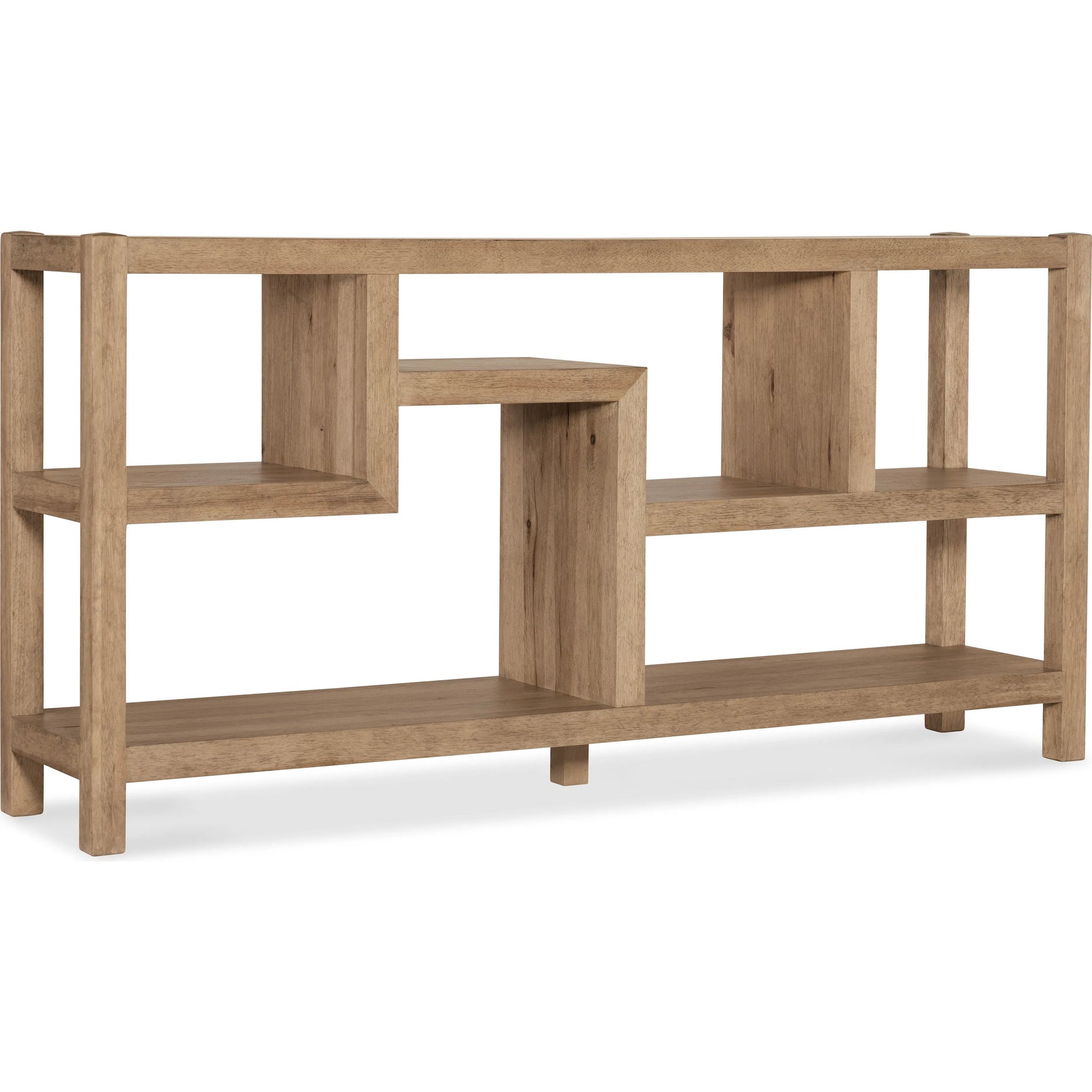 Vineyard Row Small Console by Hooker Furniture in light wood and sonoma. Made from unique in a transitional style.
