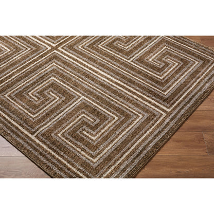 La Luna LUU-2311 Rug by Livabliss in dark brown, taupe, light gray. Made from polypropylene, polyester in a unique style.