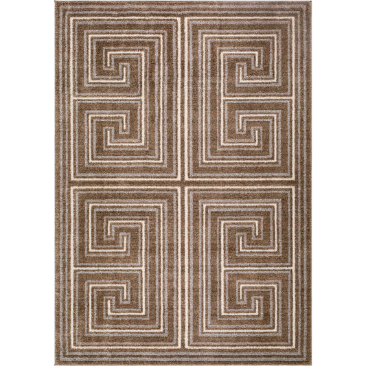 001 SI-2529737,SI-2529738,SI-2529739 | Primary Silo | La Luna LUU-2311 Rug by Livabliss in dark brown, taupe, light gray. Made from polypropylene, polyester in a unique style.