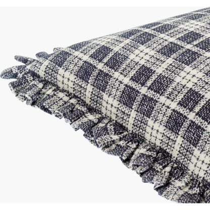 Louisville Pillow - 497700 by Surya in black. Made from front: 100% cotton, back: 100% cotton in a cottage & farmhouse style.