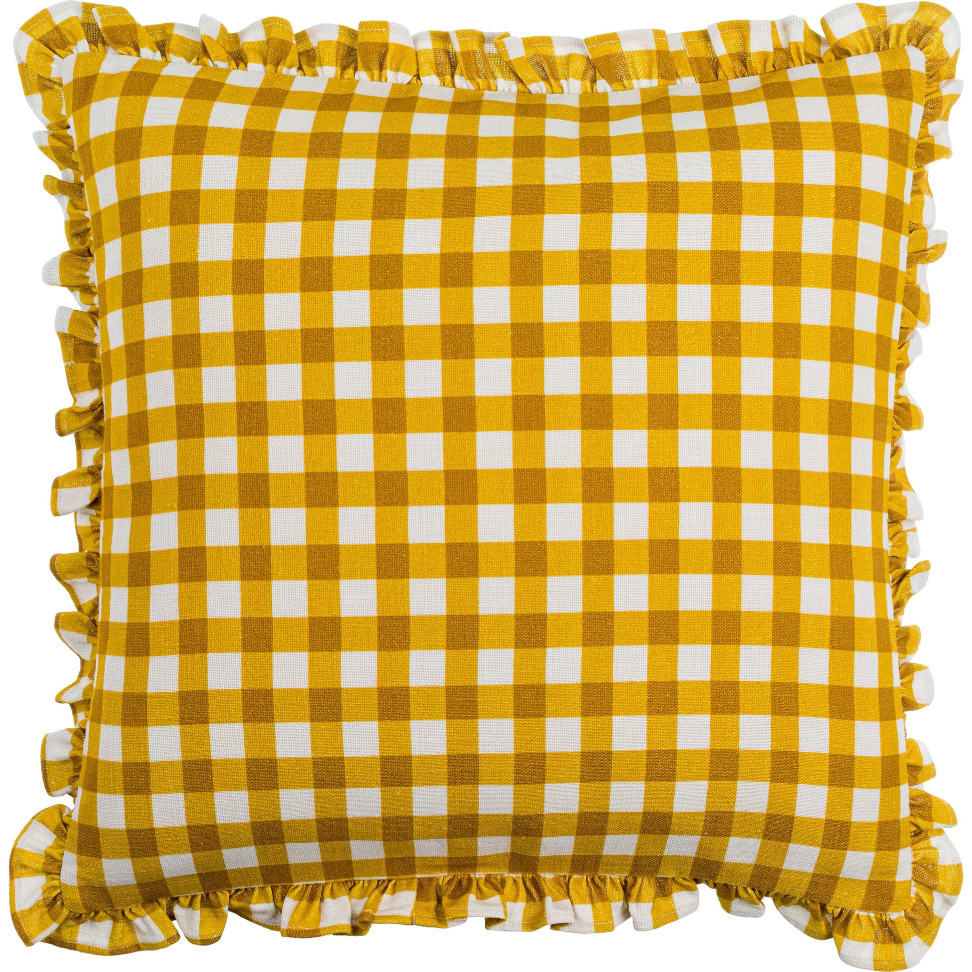 Louisville Pillow - 497705 by Livabliss in medium brown, white. Made from front: 100% cotton, back: 100% cotton in a cottage & farmhouse style.