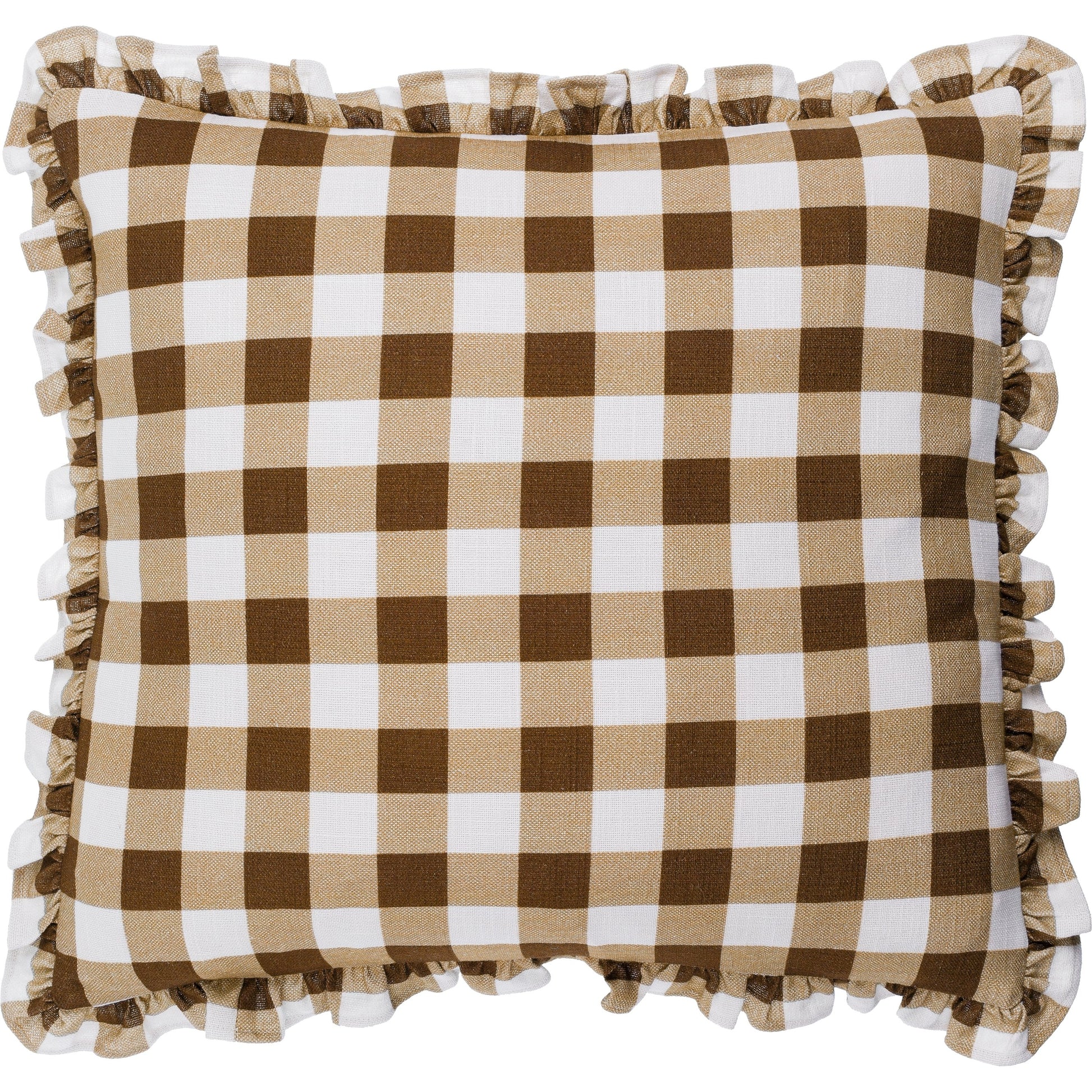 Louisville Pillow - 497710 by Livabliss in olive, white. Made from front: 100% cotton, back: 100% cotton in a cottage & farmhouse style.