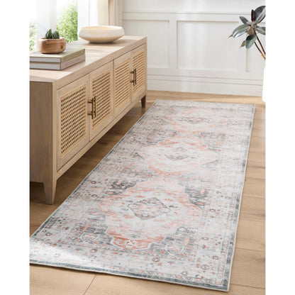 Lavable Rug - 499182 by Livabliss in light grey, warm grey, sterling grey, pewter. Made from face: 100% polyester in a unique style.