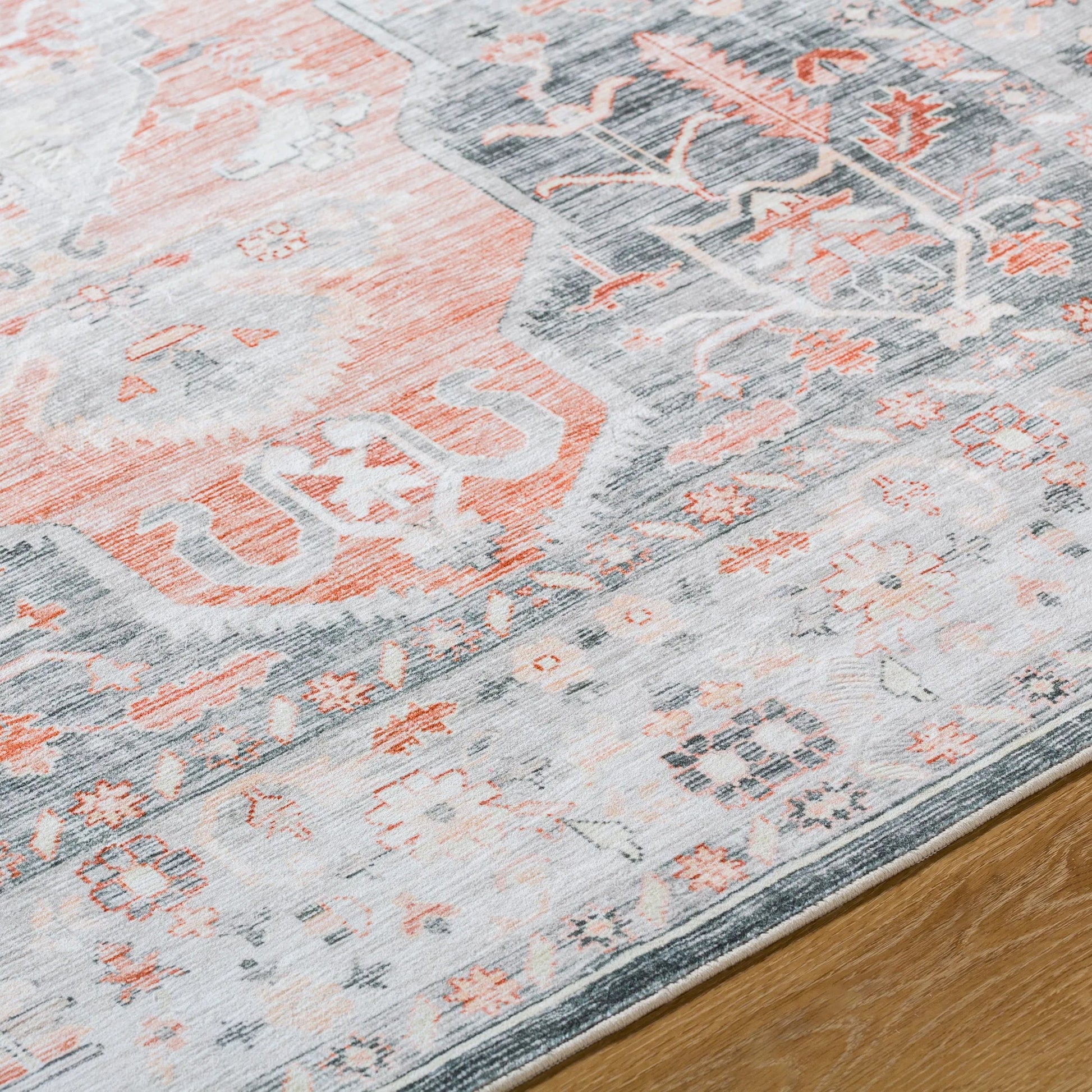 Lavable Rug - 499182 by Livabliss in light grey, warm grey, sterling grey, pewter. Made from face: 100% polyester in a unique style.