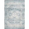 Powder Blue, Slate Gray, Ivory, Charcoal, Misty White / 2' x 2'11"