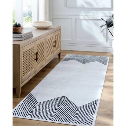 Lavable Rug - 500642 by Livabliss in off-white. Made from polyester in a unique style.