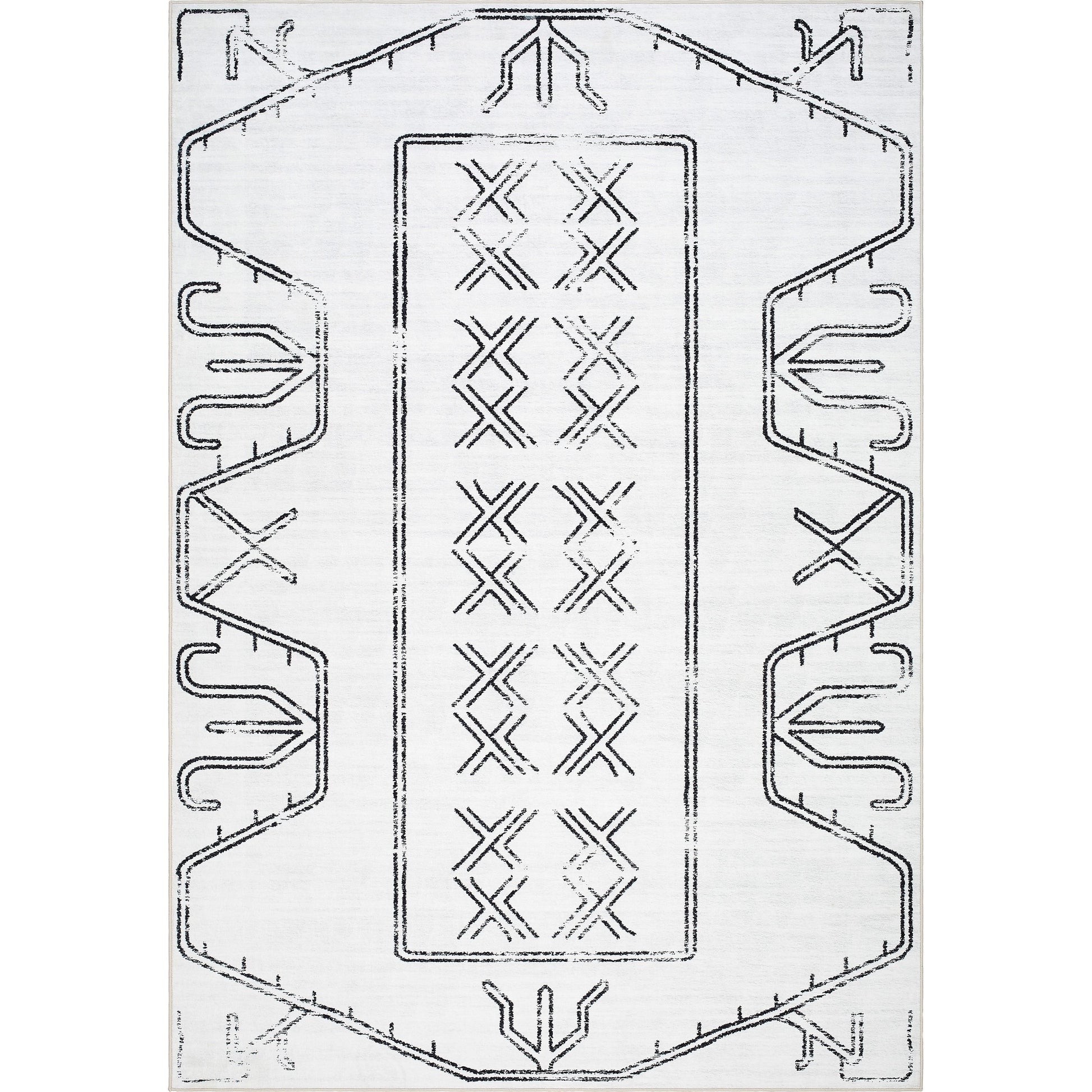 Lavable Rug - 500651 by Livabliss in off-white. Made from face: 100% polyester in a unique style.