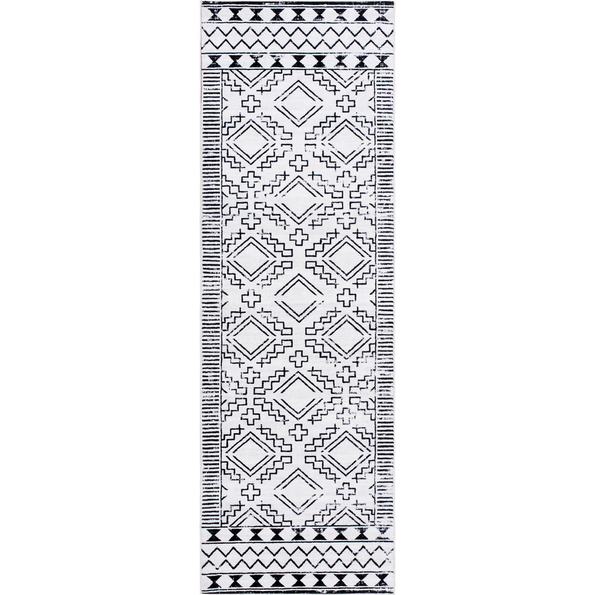Lavable Rug - 500687 by Livabliss in off-white, nickel, black. Made from face: 100% polyester in a unique style.