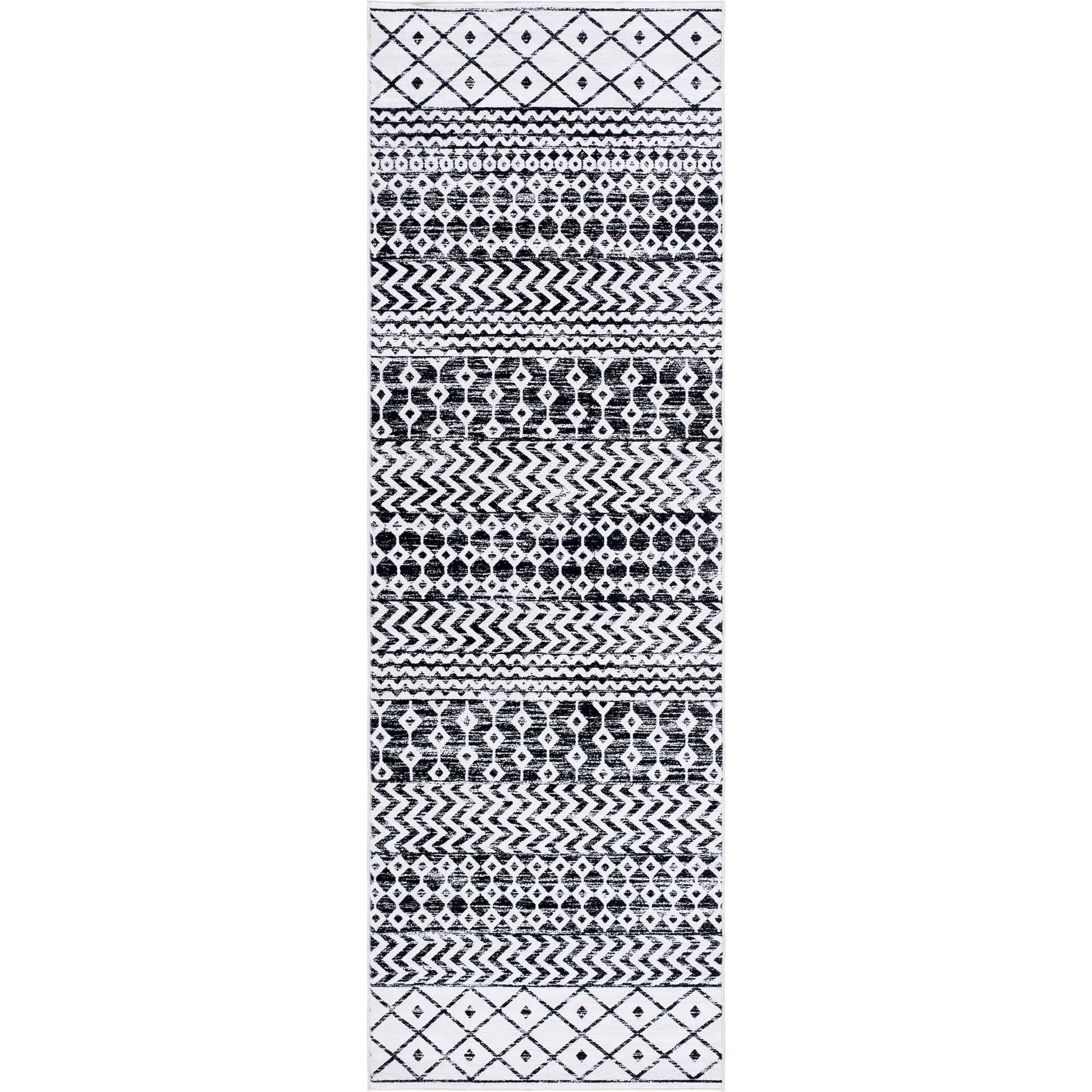 Lavable Rug - 500705 by Livabliss in white, nickel, onyx, light silver, metallic - silver, slate. Made from polyester in a unique style.