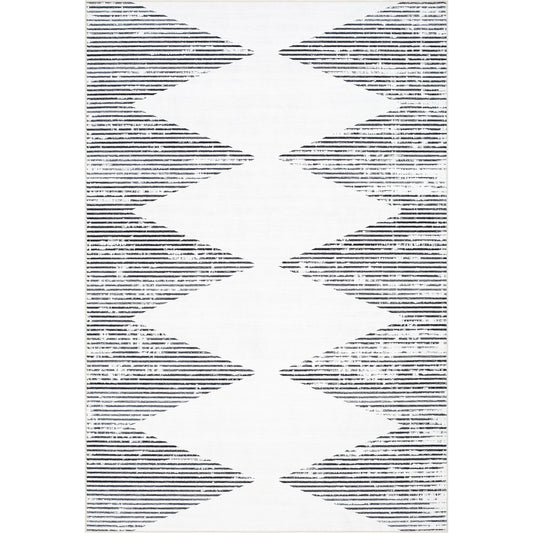 Lavable Rug - 500714 by Livabliss in ivory, old lavender. Made from face: 100% polyester in a unique style.