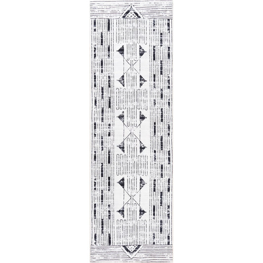 Lavable Rug - 500732 by Livabliss in ivory, charcoal, slate. Made from polyester in a unique style.