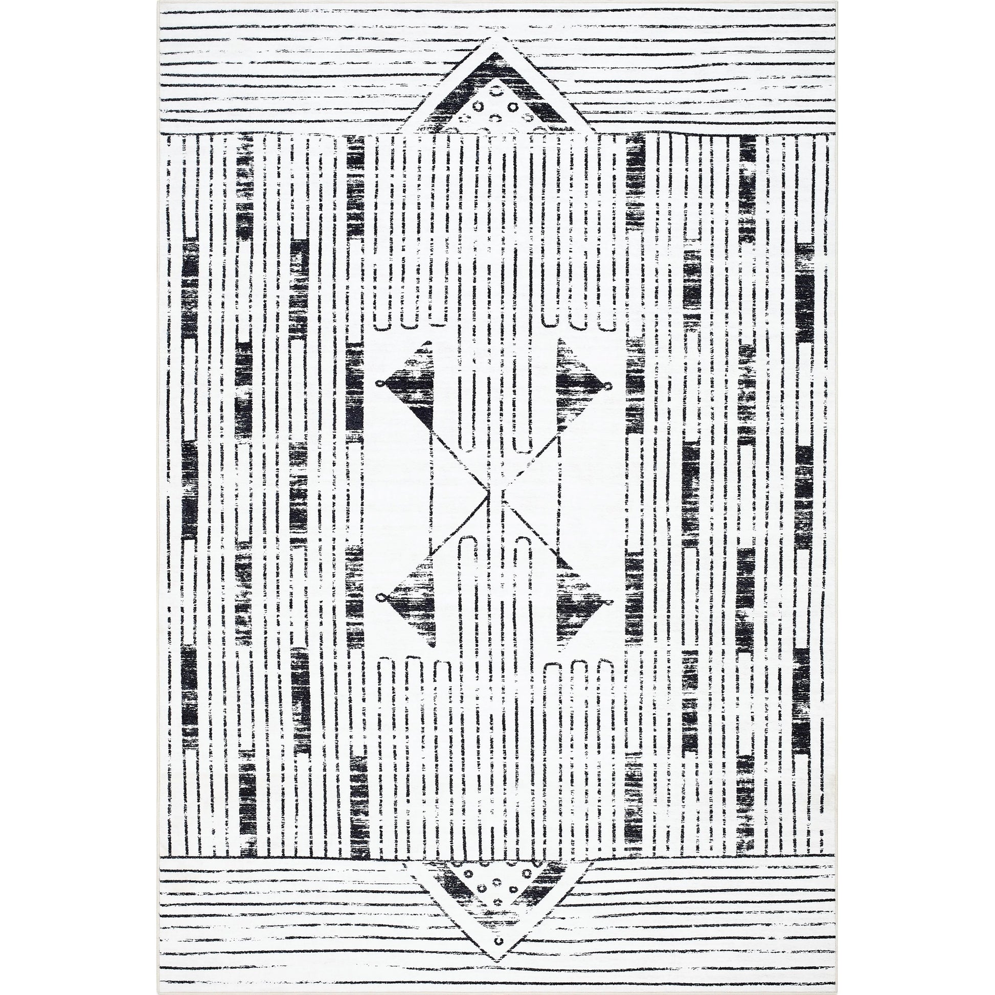 Lavable Rug - 500732 by Livabliss in white, light silver, nickel. Made from polyester in a unique style.