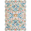 Powder Blue, Coral, Sage Green, Goldenrod, Blush Pink / 2' x 2'11"