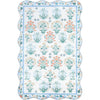 Sky Blue, Coral, Mint Green, Cream, Soft Peach / 2' x 2'11"