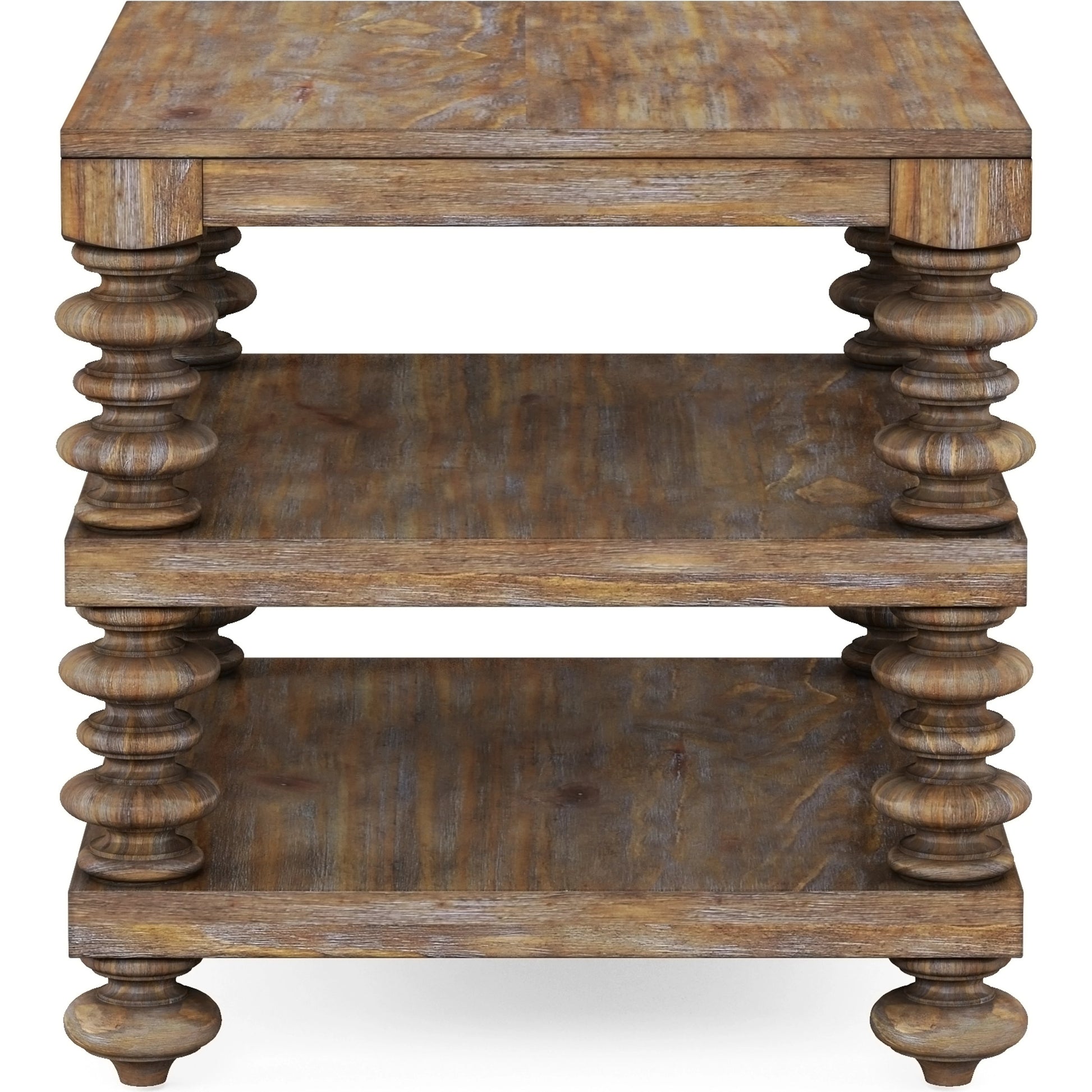 Architrave End Table by A.R.T. Furniture in almond. Made from pine solids and veneer in a traditional style.