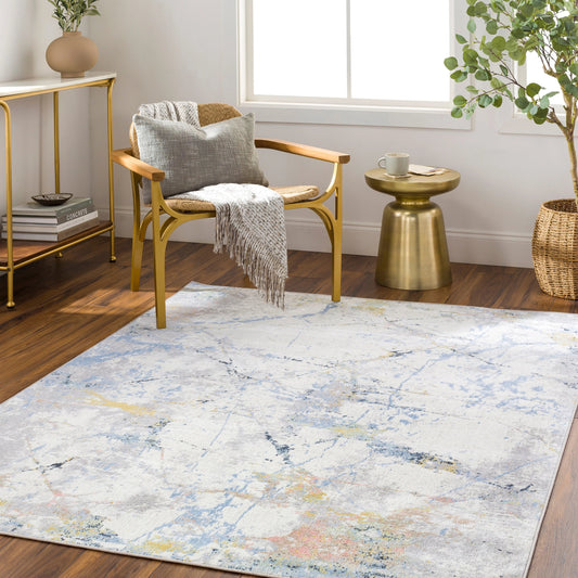 Lavadora Rug by Livabliss in taupe. Made from main: 100% polyester in a modern style.