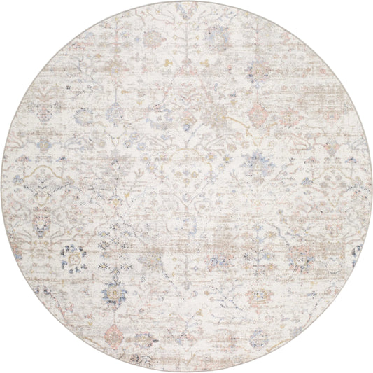 Lavadora LVR-2358 Rug by Livabliss in ivory, brown, slate, light blue, plum, tan. Made from face: 100% polyester, warp: 100% cotton in a unique style.