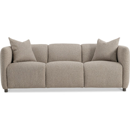 Luc Fabric Power Motion Sofa by Bernhardt in brown. Made from fabric in a transitional style.
