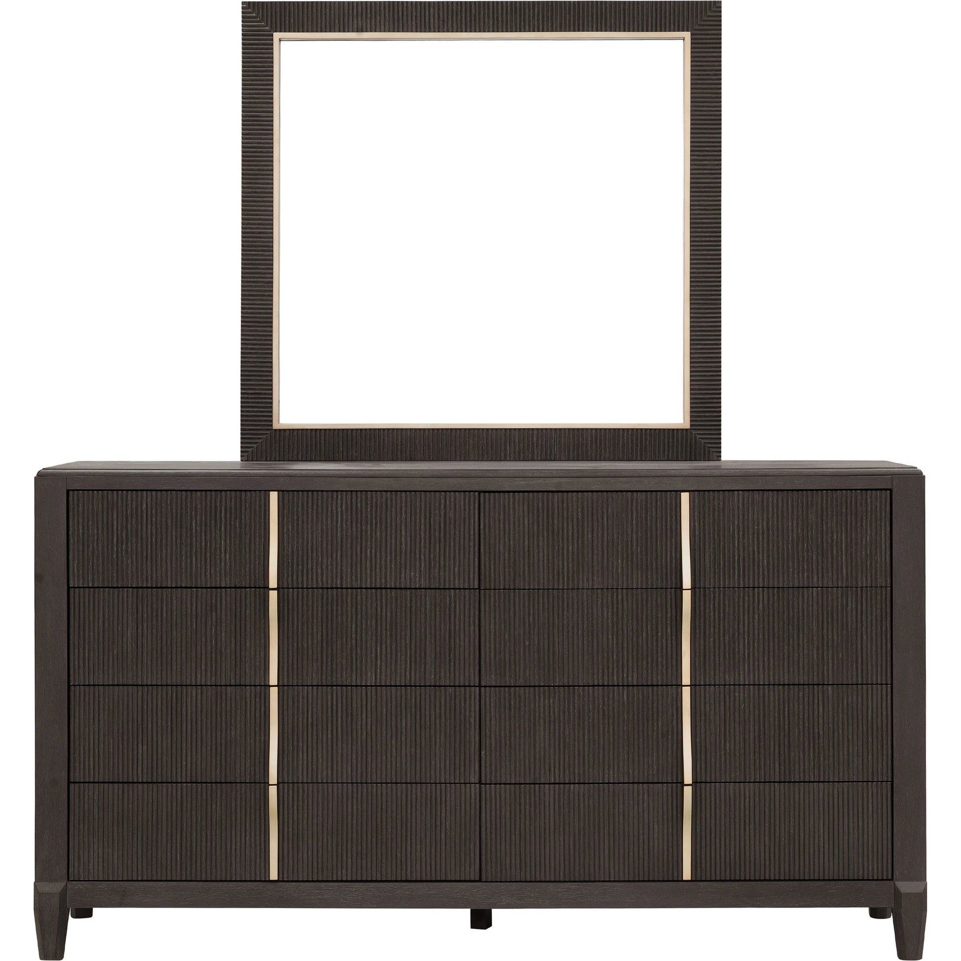 West End Loft 8-Drawer Dresser by Pulaski Furniture in tuxedo. Made from rubberwood in a modern style.