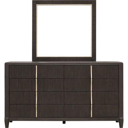 West End Loft 8-Drawer Dresser by Pulaski Furniture in tuxedo. Made from rubberwood in a modern style.
