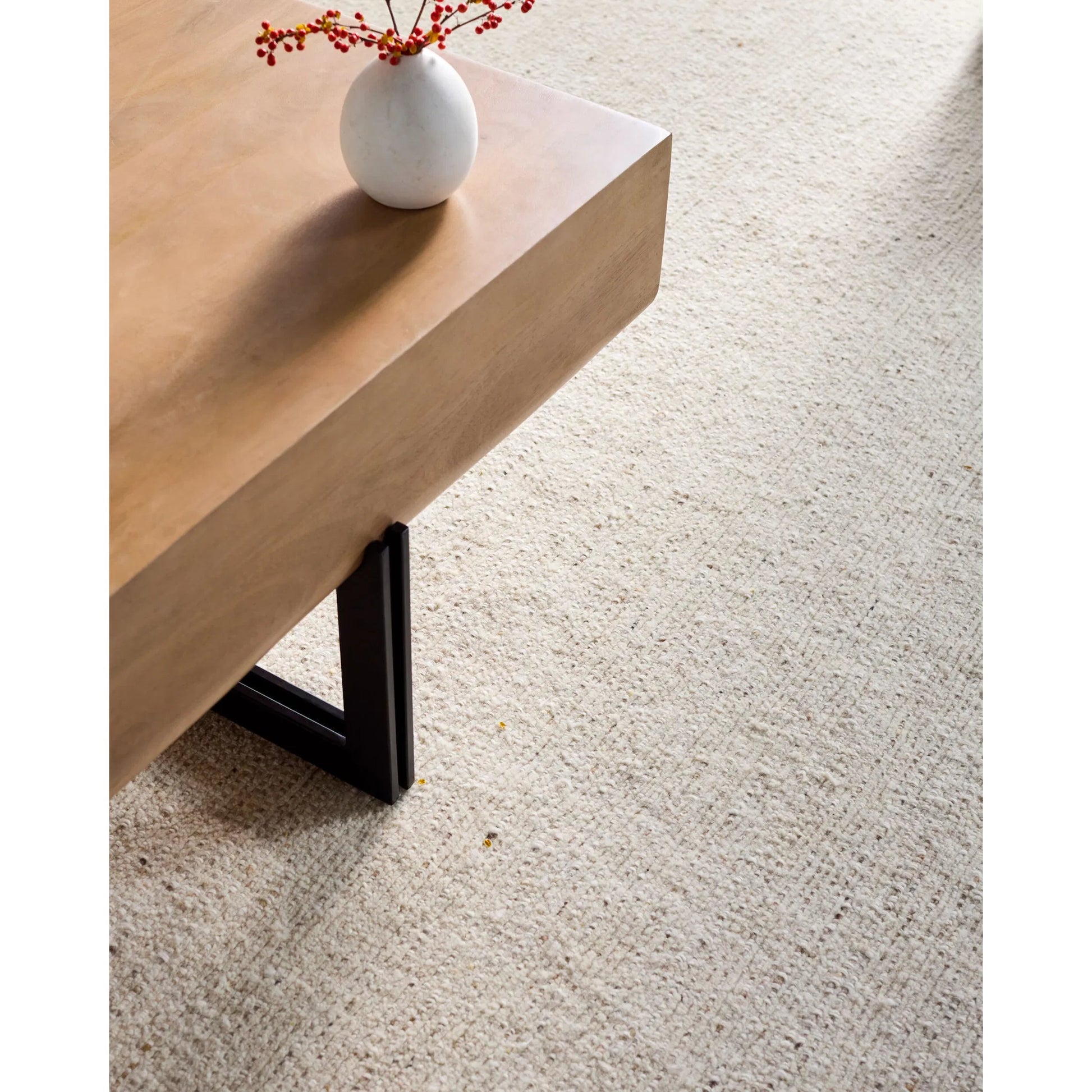 Lowmax Coffee Table by Surya in brown, black and powder coated. Made from mango wood, cast iron in a unique style.