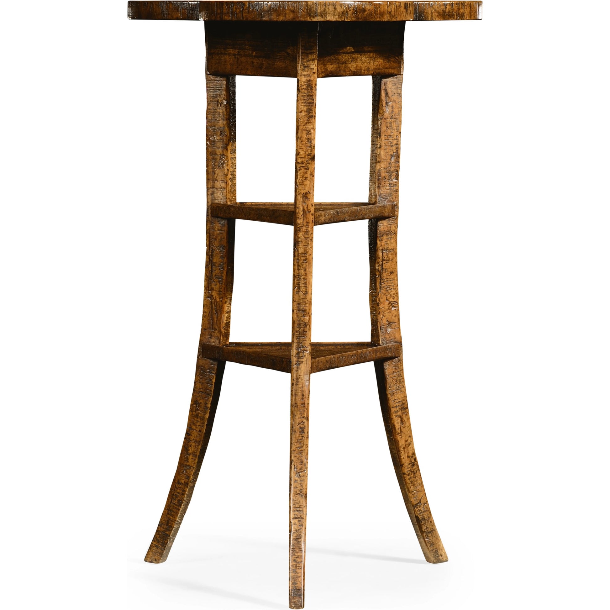 Casual Accents Country Walnut Trefoil Side Table by Jonathan Charles in brown and country farmhouse walnut. Made from acacia in a cottage & farmhouse style.