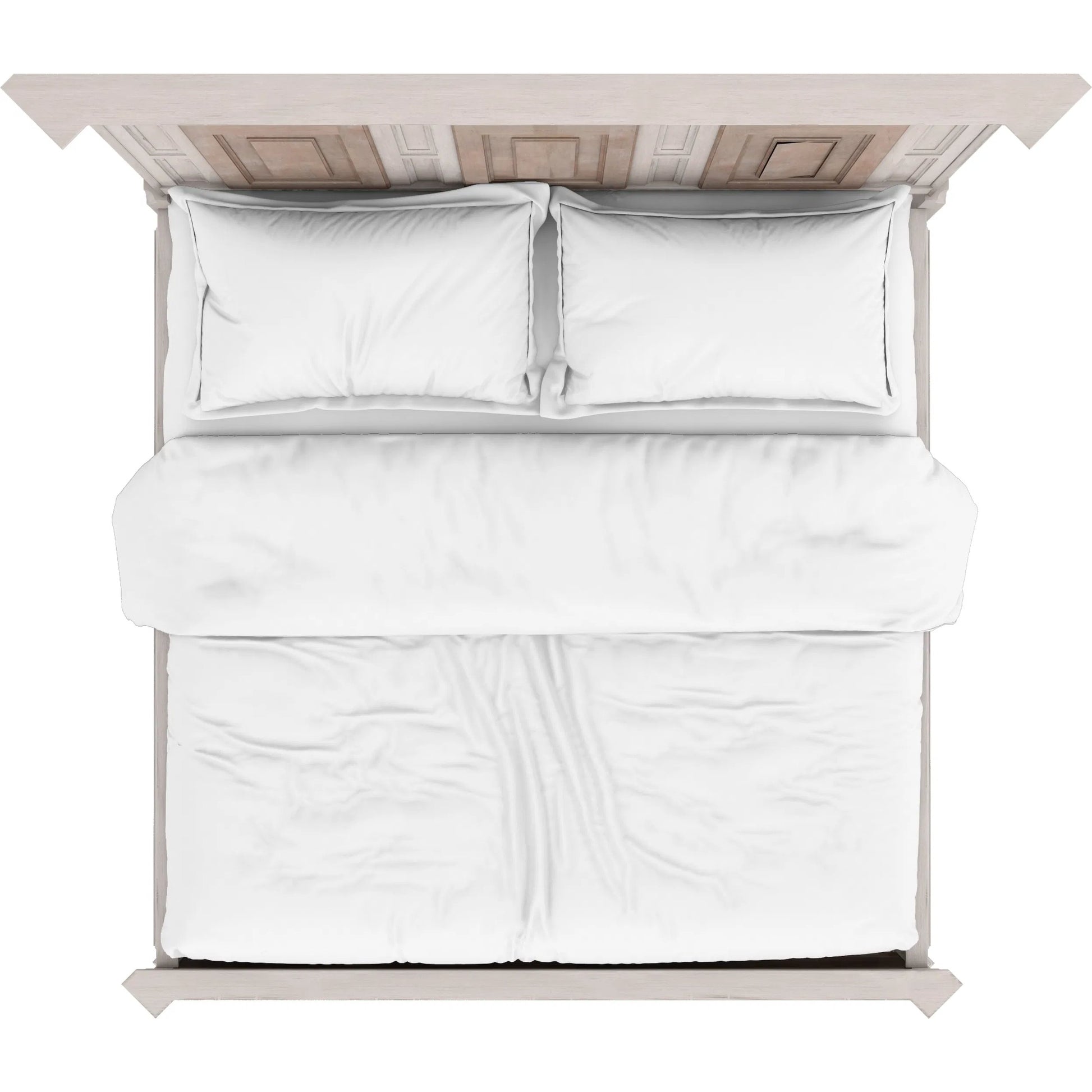 Alcove Panel Bed by A.R.T. Furniture in belgian ivory, washed maple. Made from acacia solids, maple veneers in a traditional style.