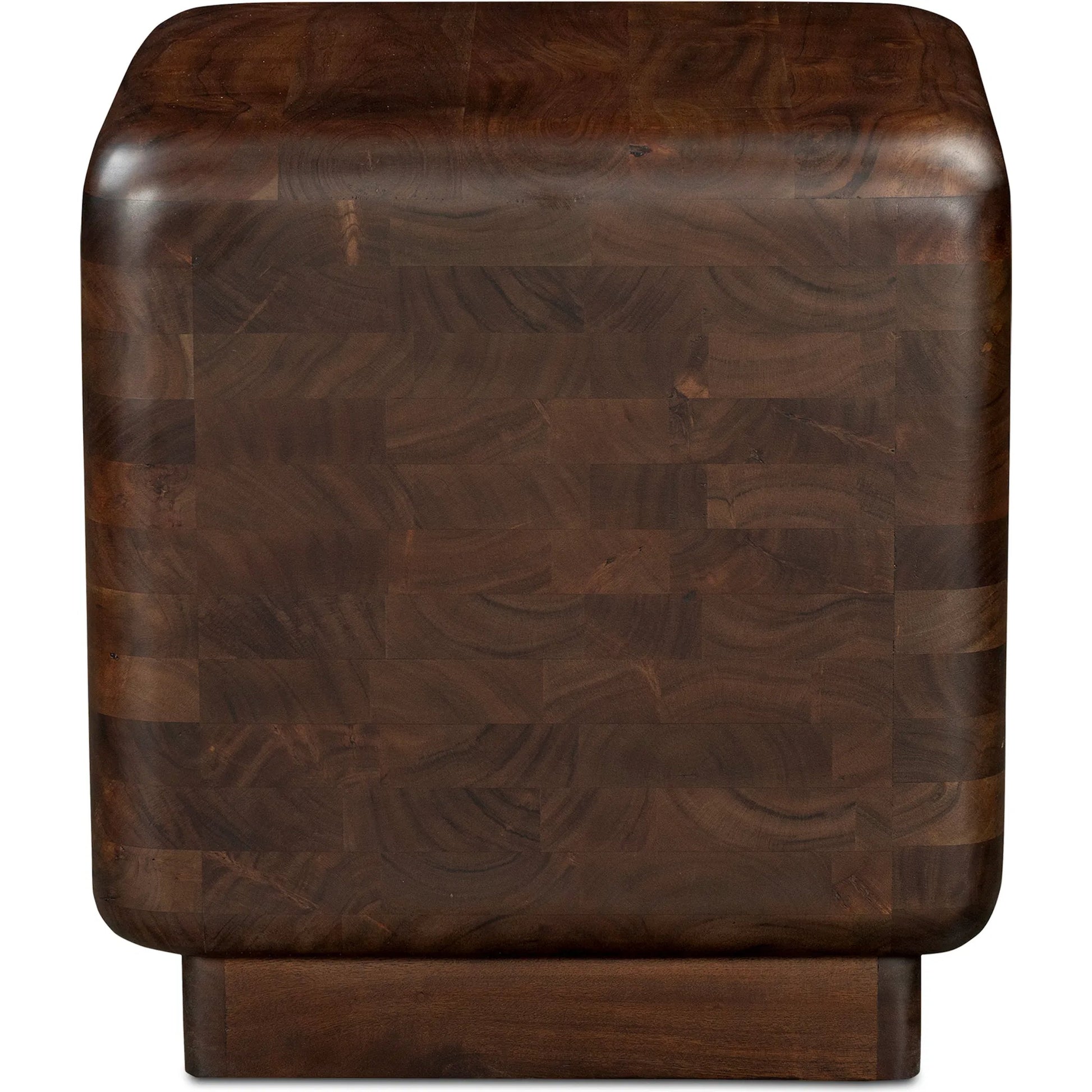 Eton Side Table by Moe's Home Collection in dark brown. Made from acacia wood in a traditional style.