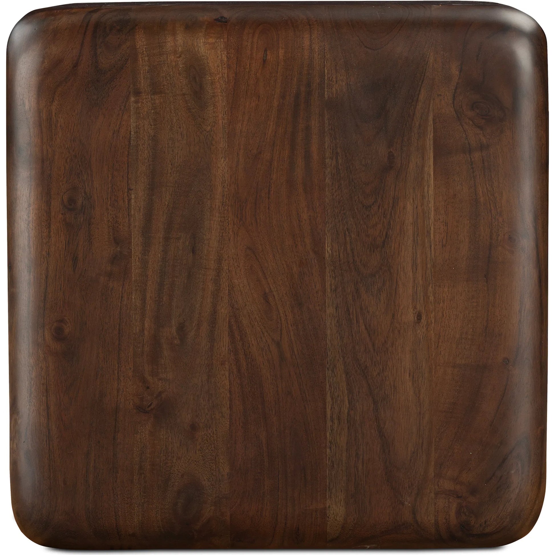 Eton Side Table by Moe's Home Collection in dark brown. Made from acacia wood in a traditional style.