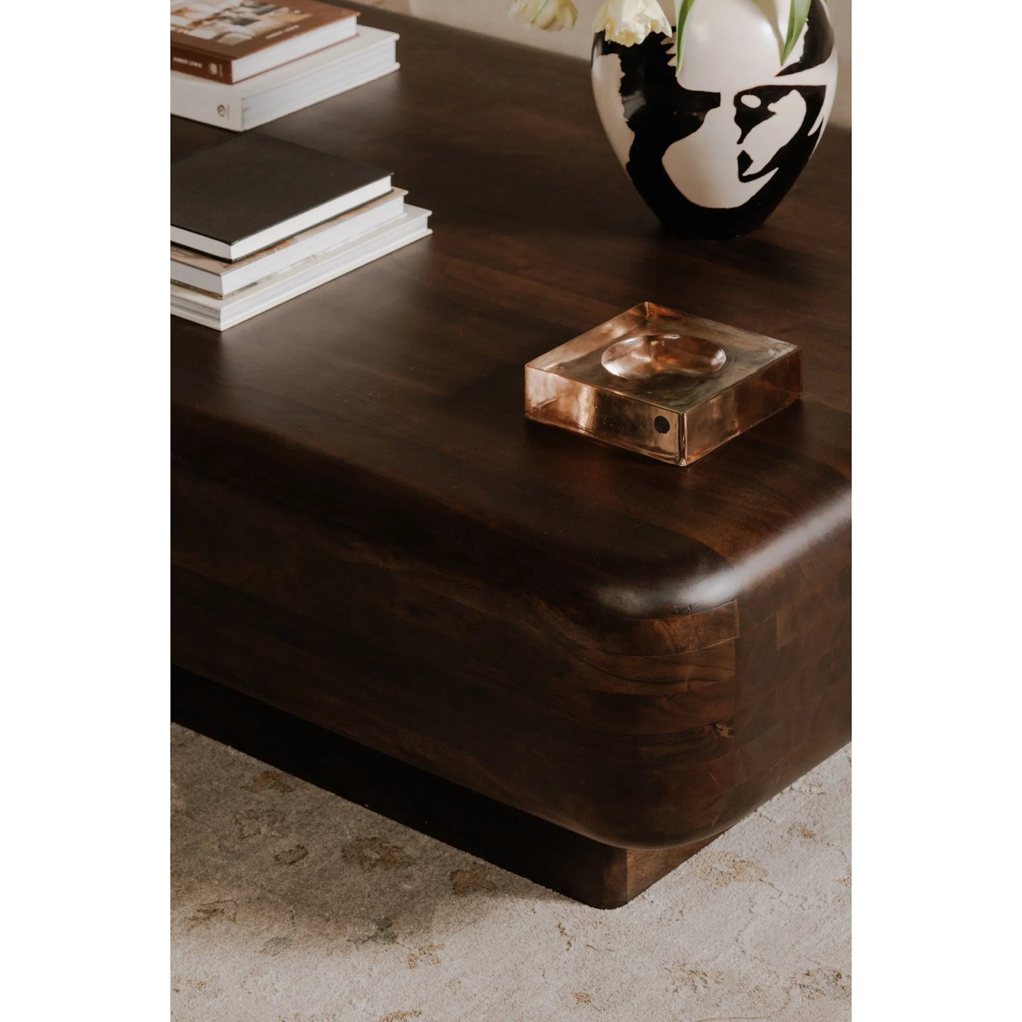 013 SI-2441379 | Lifestyle | Eton Table by Moe's Home Collection in dark brown. Made from acacia wood in a traditional style.