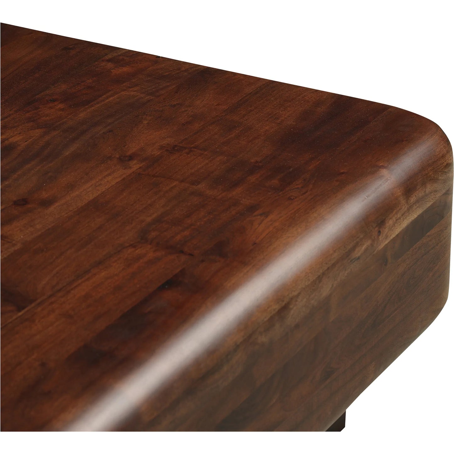010 SI-2441379 | Closeup | Eton Table by Moe's Home Collection in dark brown. Made from acacia wood in a traditional style.