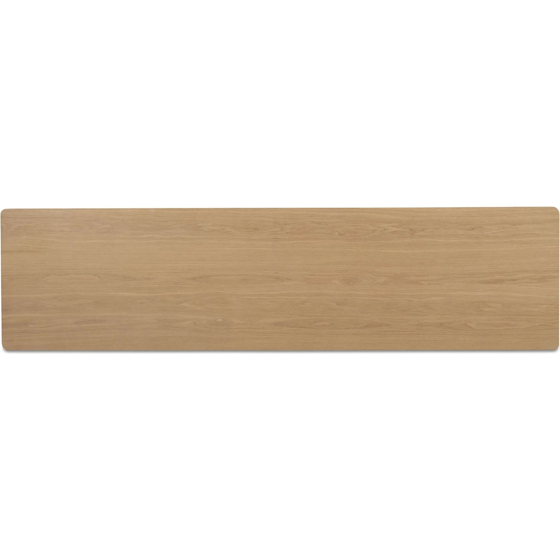 Morey Console Table by Moe's Home Collection in natural. Made from solid oak, thick oak veneer over mdf top in a unique style.