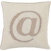 Ivory, Taupe / Down Feather / 18" x 18"