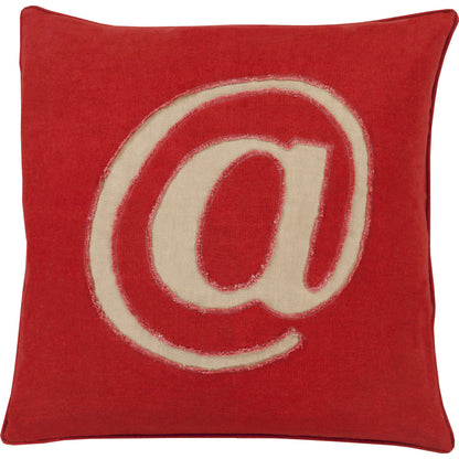 Linen Text Pillow - 6261 by Surya. Made from unique in a modern style.