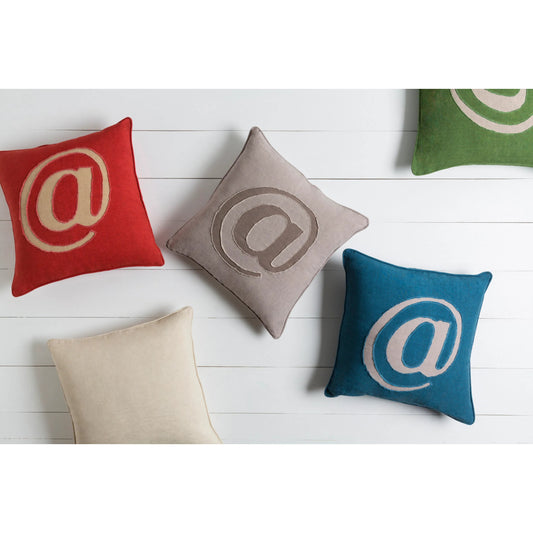 Linen Text Pillow - 6261 by Surya. Made from unique in a modern style.