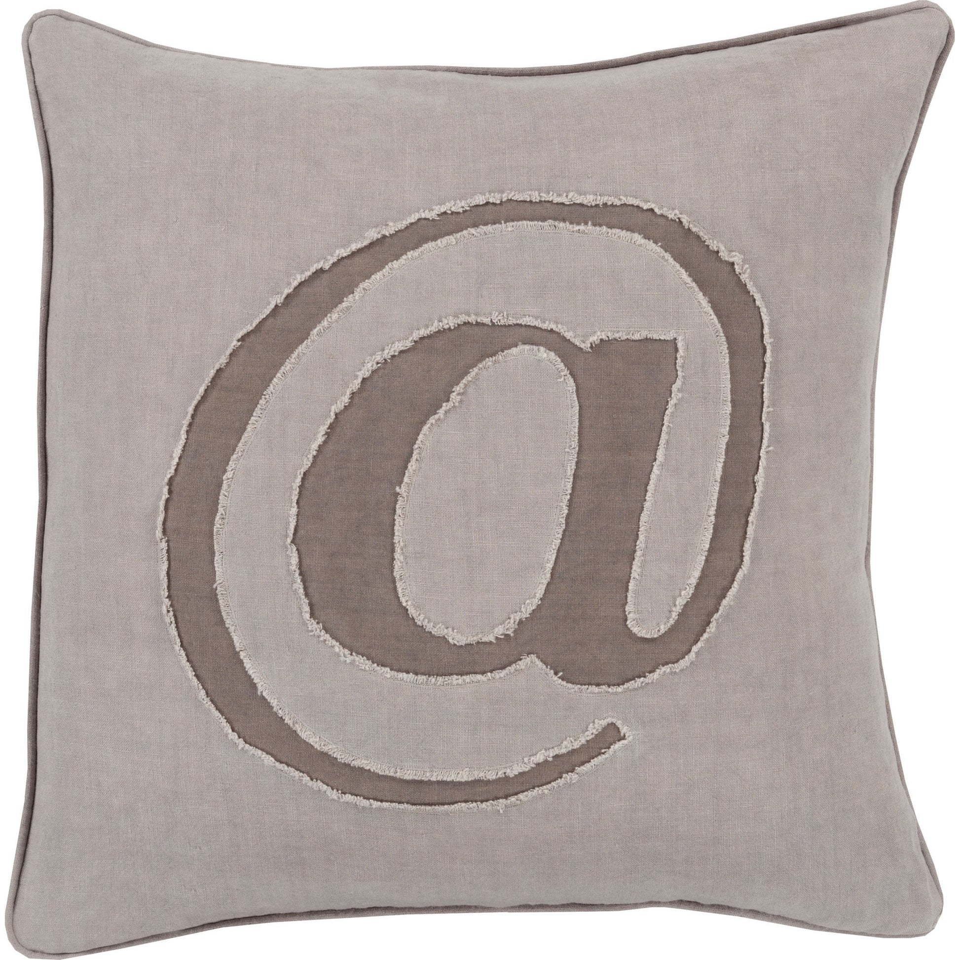 Linen Text Pillow - 6261 by Surya. Made from unique in a modern style.