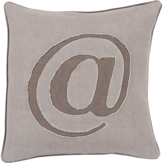 Linen Text Pillow - 6261 by Surya. Made from unique in a modern style.