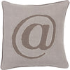 Mauve, Taupe / Down Feather / 18" x 18"