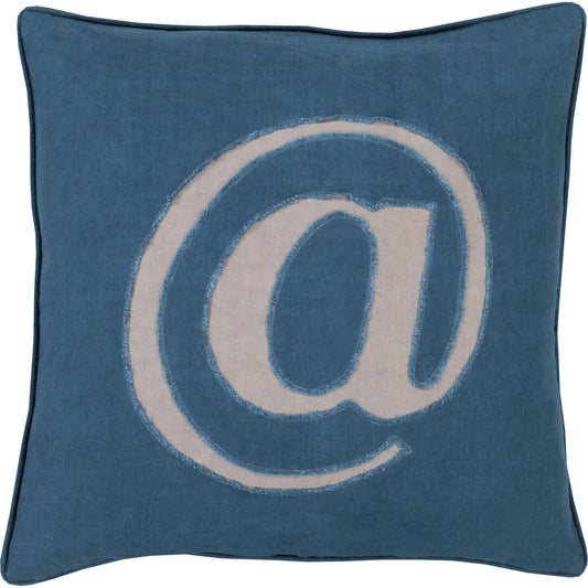 Linen Text Pillow - 6261 by Surya. Made from unique in a modern style.