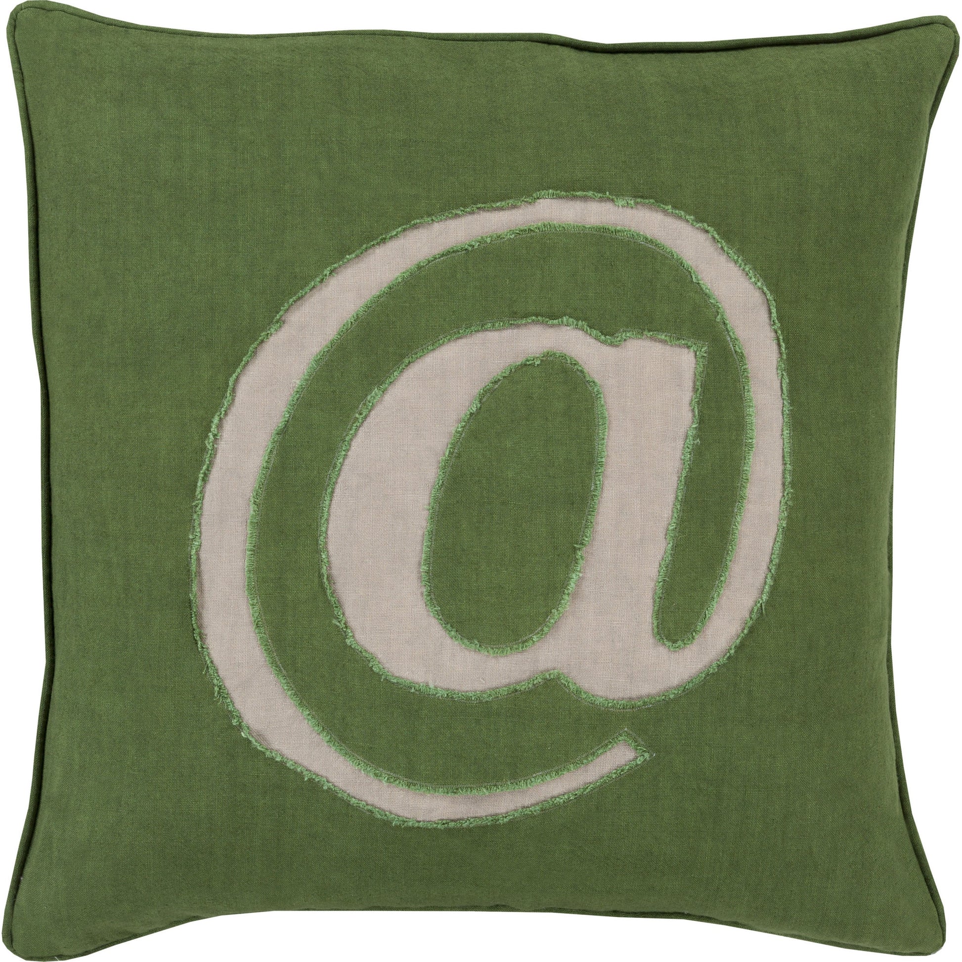 Linen Text Pillow - 6261 by Surya. Made from unique in a modern style.
