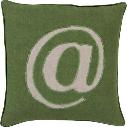 Linen Text Pillow - 6261 by Surya. Made from unique in a modern style.