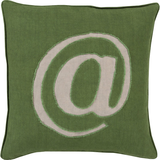 Linen Text Pillow - 6261 by Surya. Made from unique in a modern style.