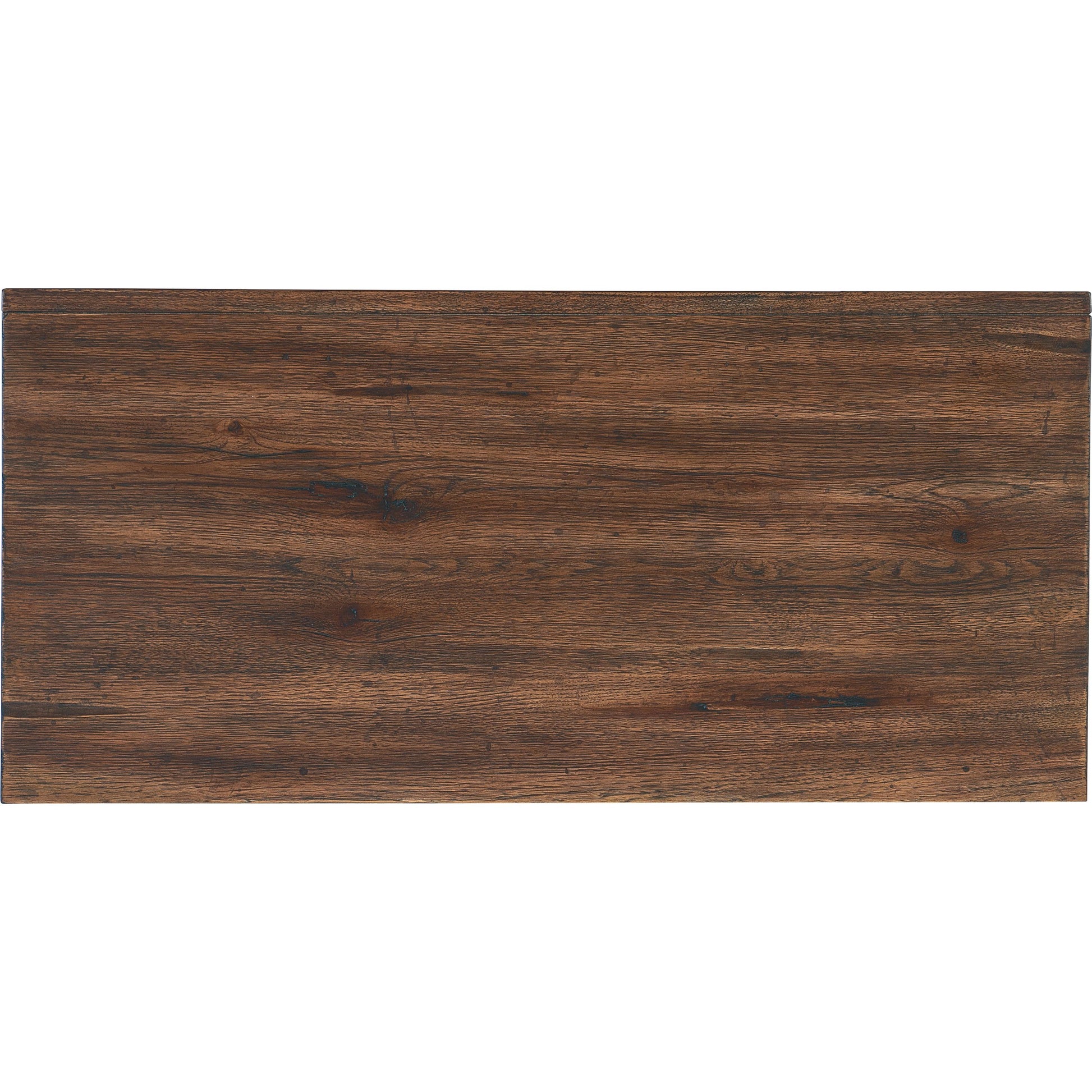 Big Sky 2-Drawer Bachelors Chest by Hooker Furniture. Made from pecky hickory veneers, cedar, metal, solid-wood edged top in a modern style.