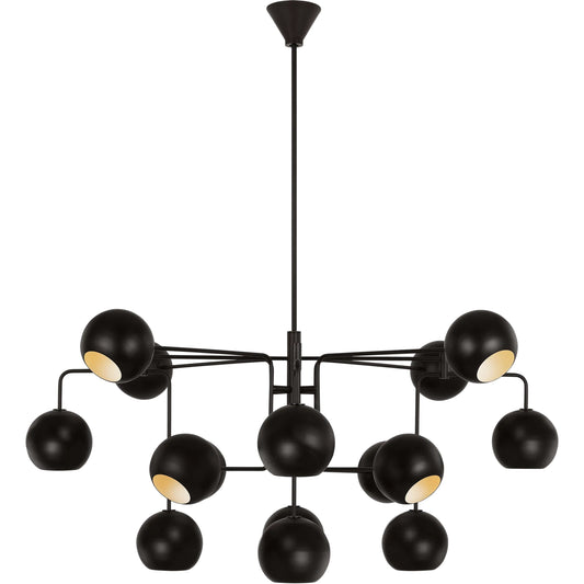 001 SI-2235311 | Primary Silo | Chaumont Large Chandelier by Visual Comfort & Co. in aged iron. Made from unique in a unique style.