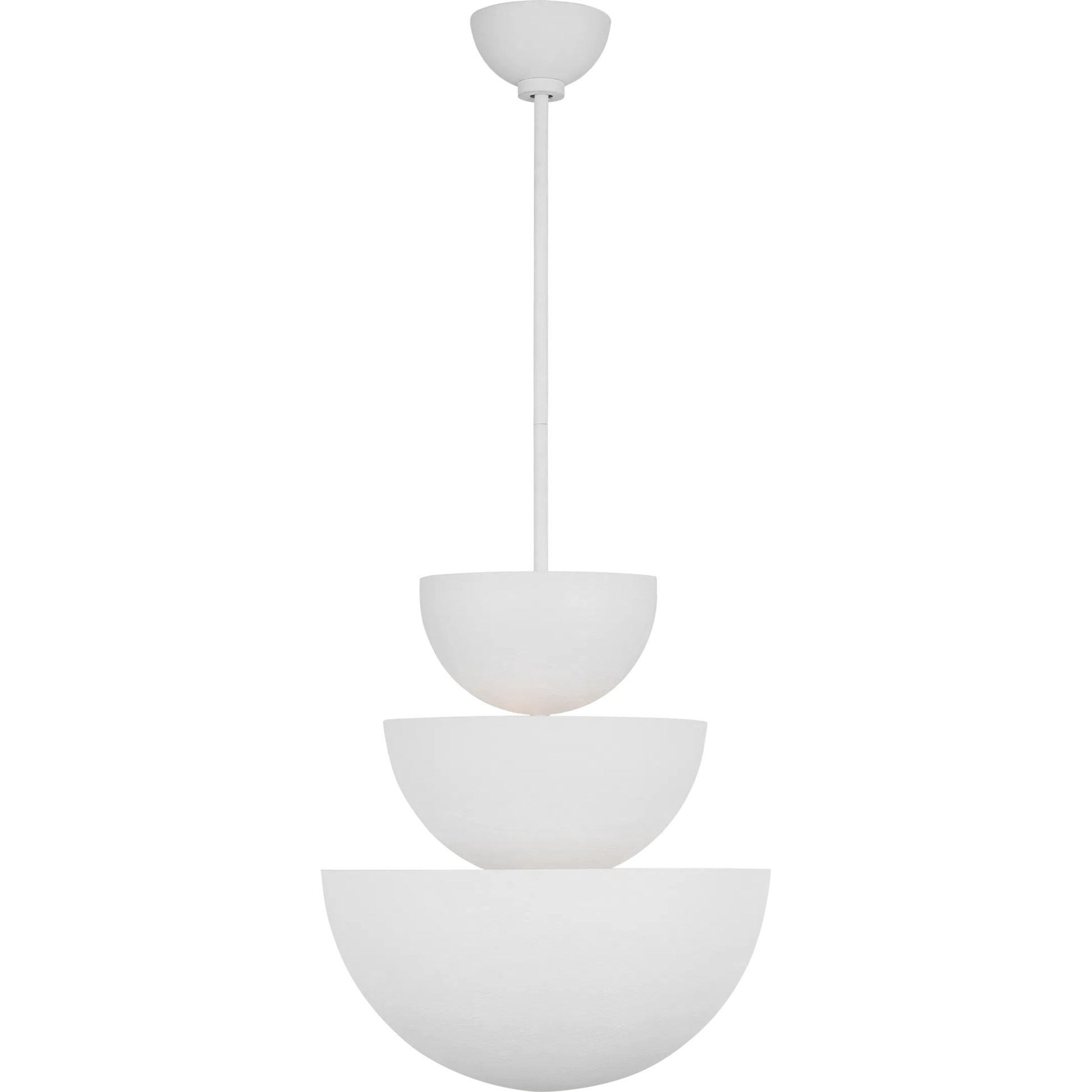 Beaunay Large Chandelier by Visual Comfort & Co. in cast plaster. Made from unique in a unique style.